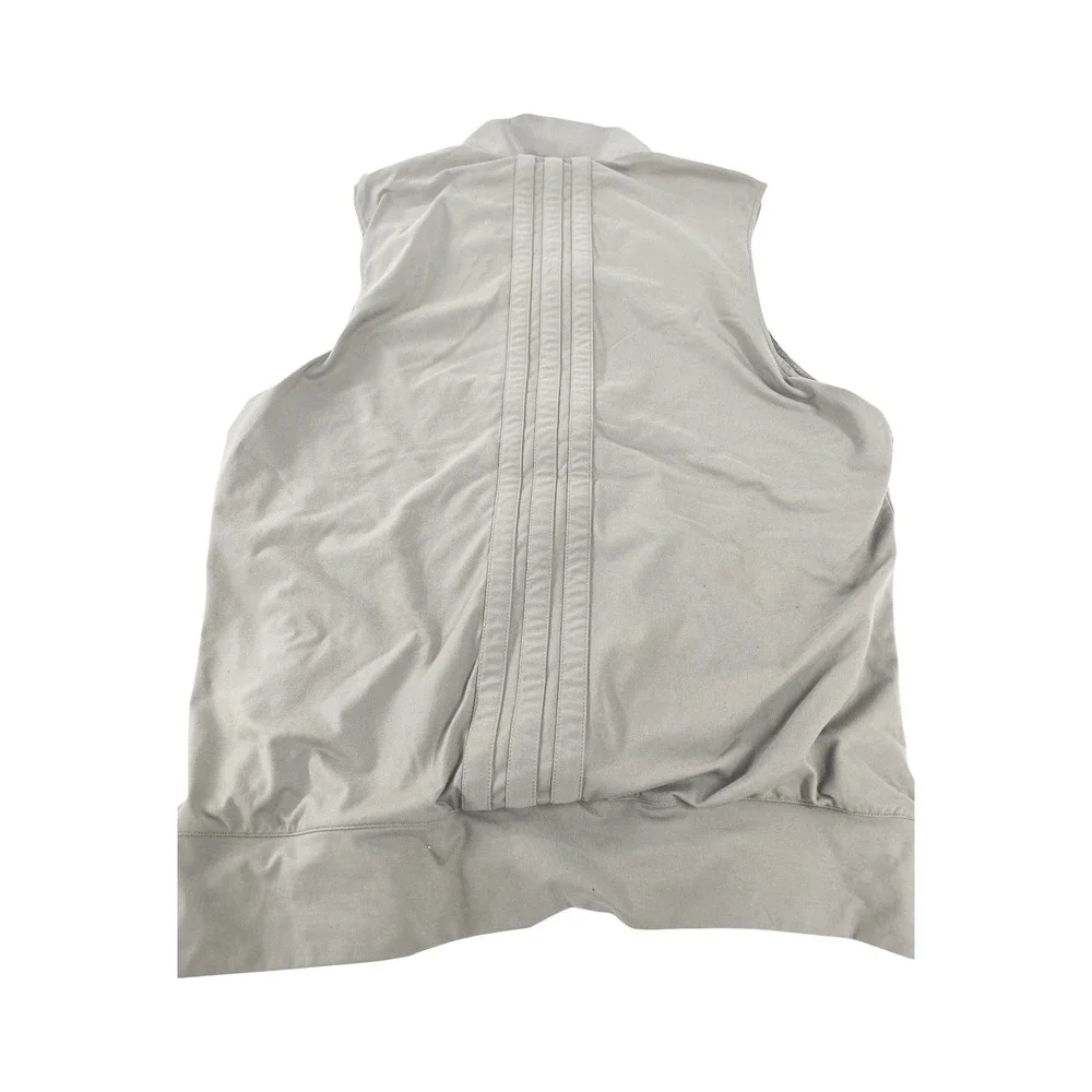 Adidas Mens Gorpcore Full Zip Vest gre Green Three Stripe Size Mediumy